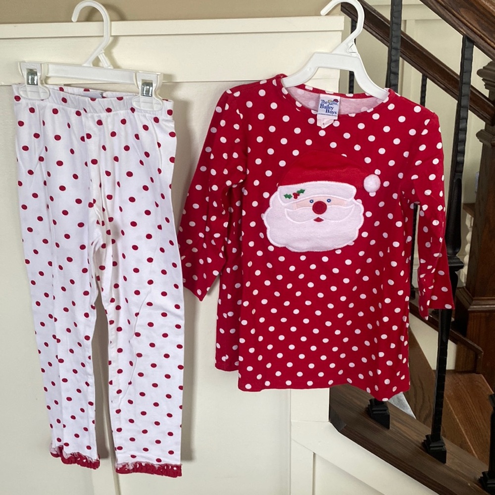 The Bailey boys Santa appliqué set